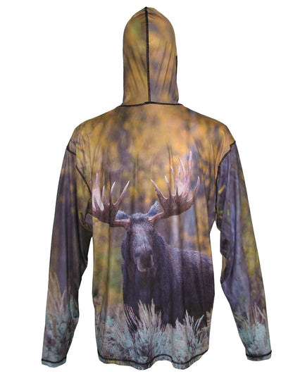 Cognito Brands Bull Moose Sun Protective Wildlife Graphic Hoodie - Angler's Pro Tackle & Outdoors