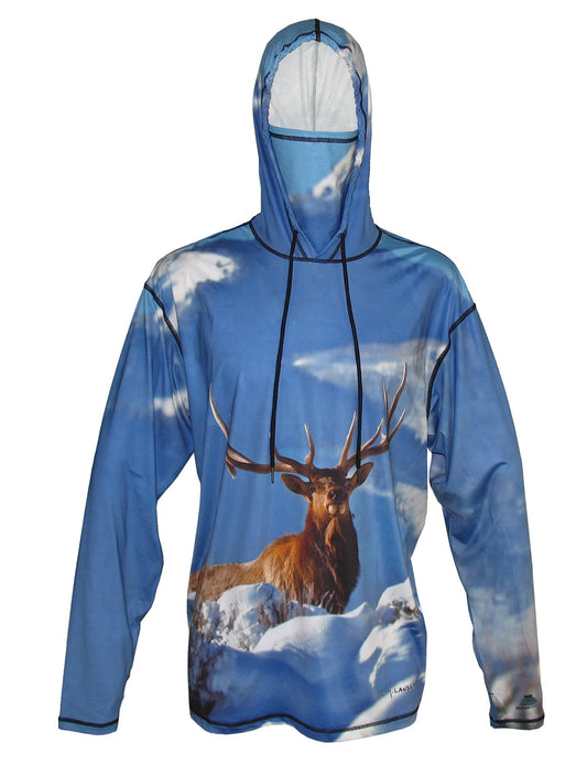 Cognito Brands Elk Sun Protective Wildlife Graphic Hoodie - Angler's Pro Tackle & Outdoors