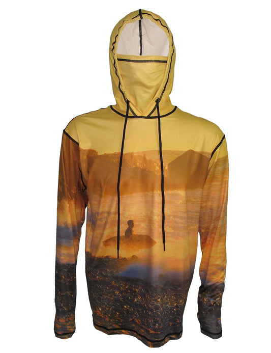 Cognito Brands Golden Surfer Lightweight Ocean Graphic Hoodie - Angler's Pro Tackle & Outdoors