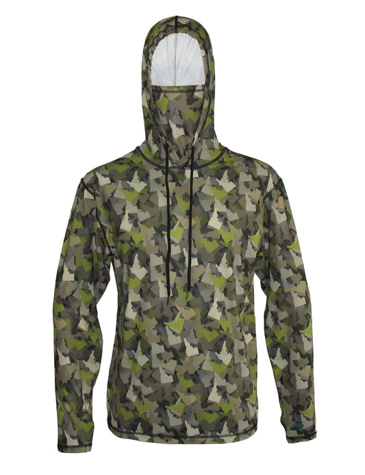 Cognito Brands Idaho Camo Sun Protective Hunting Graphic Hoodie - Angler's Pro Tackle & Outdoors
