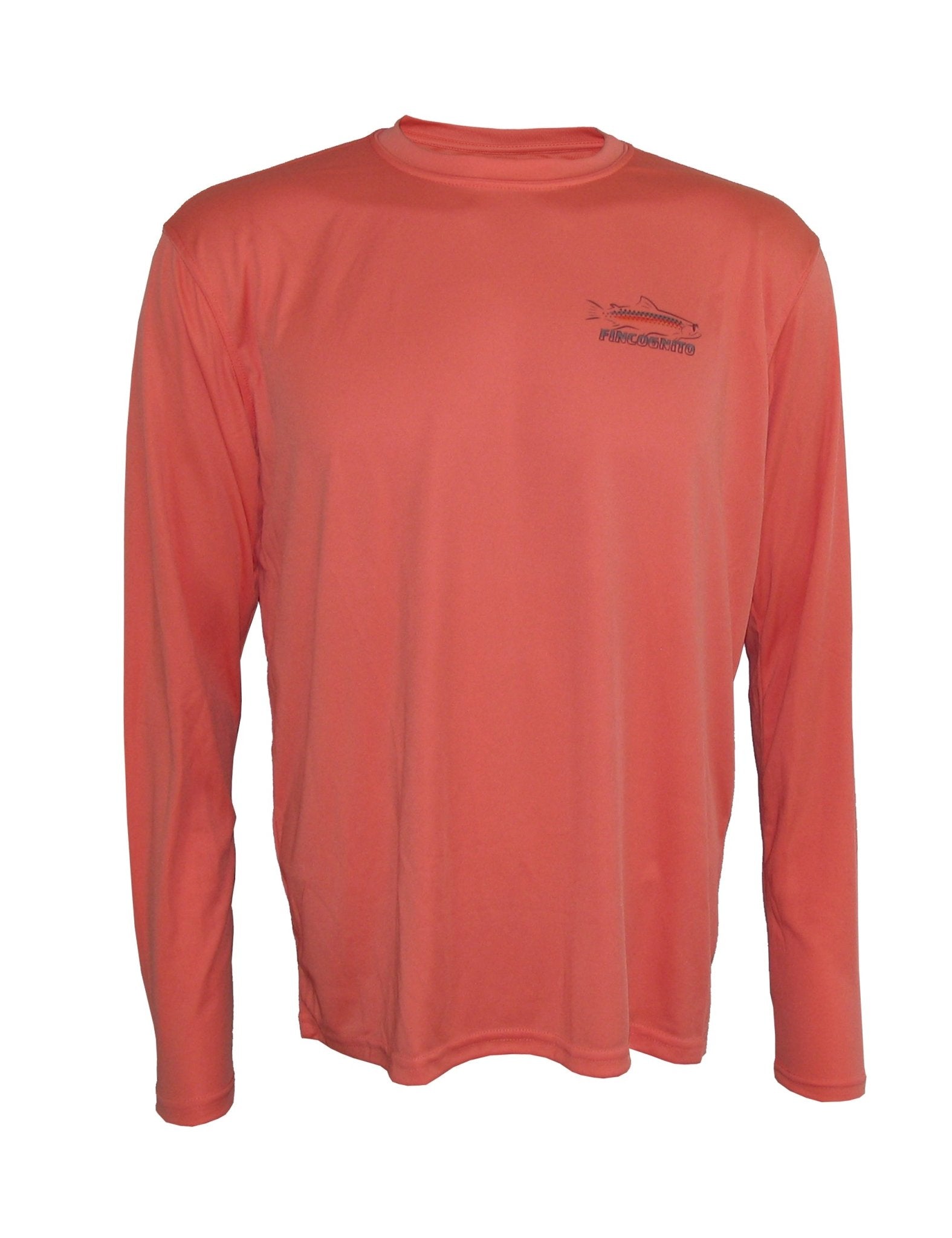 Cognito Brands Men's Sun Protective Fishing Shirt Rainbow Reflections/Salmon - Angler's Pro Tackle & Outdoors