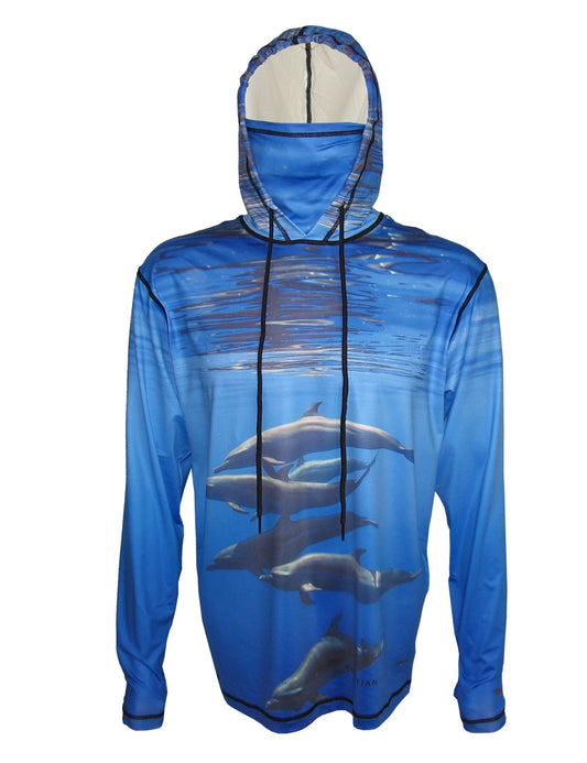Cognito Brands Porpoises Lightweight Ocean Graphic Hoodie - Angler's Pro Tackle & Outdoors