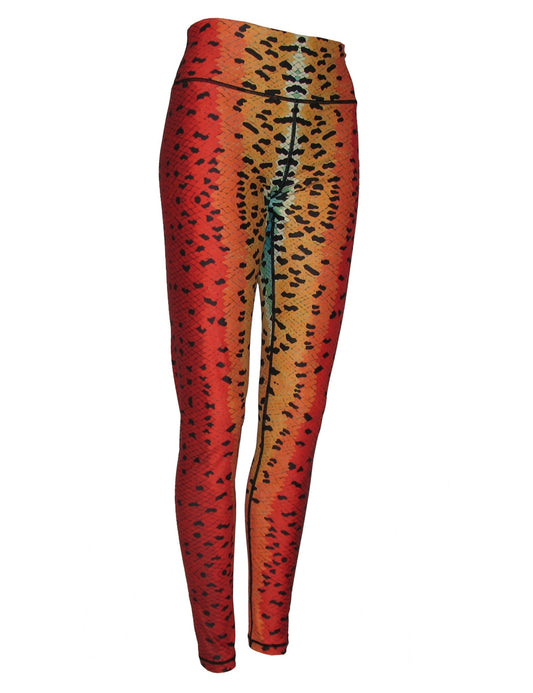 Cognito Brands Rainbow2 Trout Fish Print Patterned All Sport Leggings - Angler's Pro Tackle & Outdoors