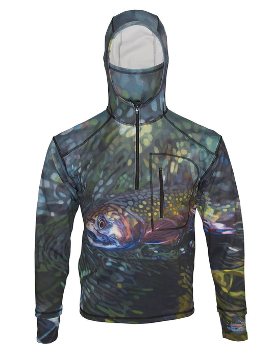 Cognito Brands Secluded Brook Trout Heavyweight 1/4 - Zip FlexShell Fishing Hoodie - Angler's Pro Tackle & Outdoors