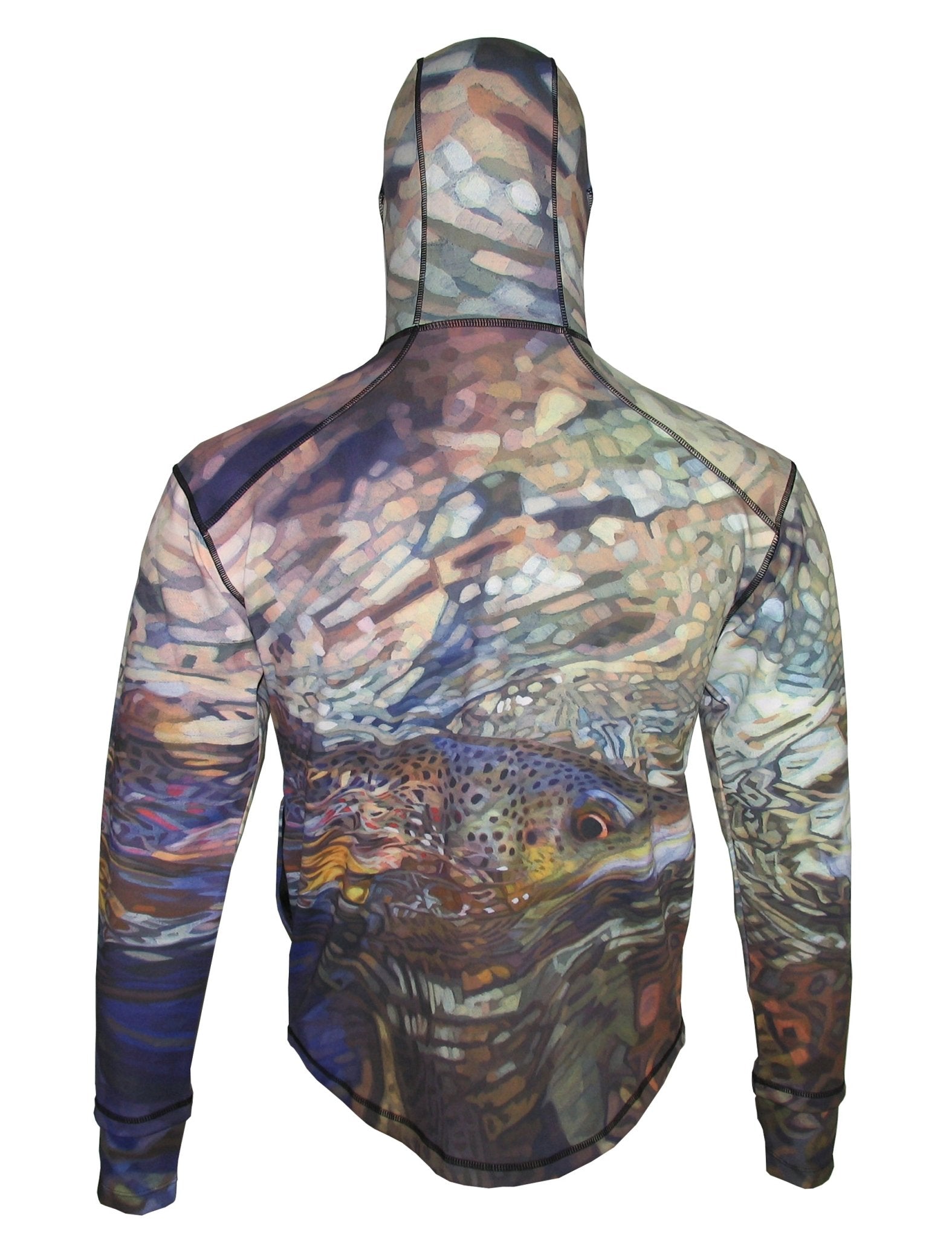 Cognito Brands Secluded Brown Trout Heavyweight 1/4 - Zip FlexShell Fishing Hoodie - Angler's Pro Tackle & Outdoors