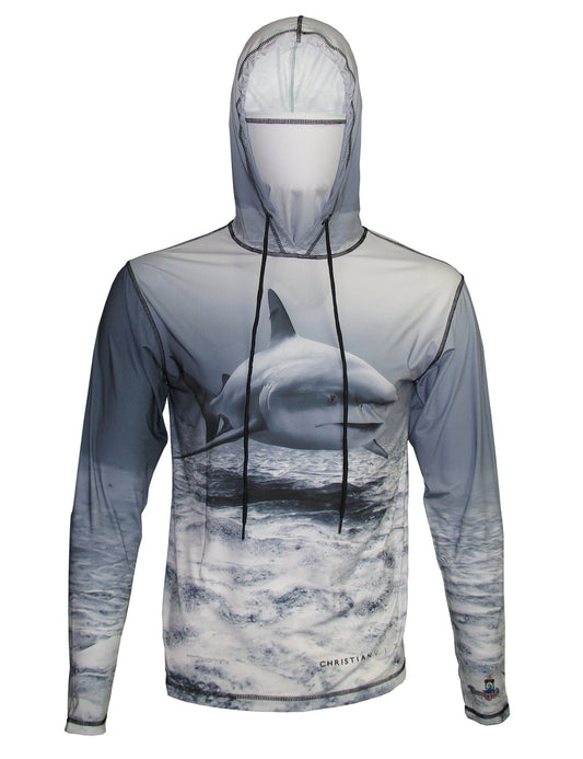 Cognito Brands Shark Lightweight Ocean Graphic Hoodie - Angler's Pro Tackle & Outdoors