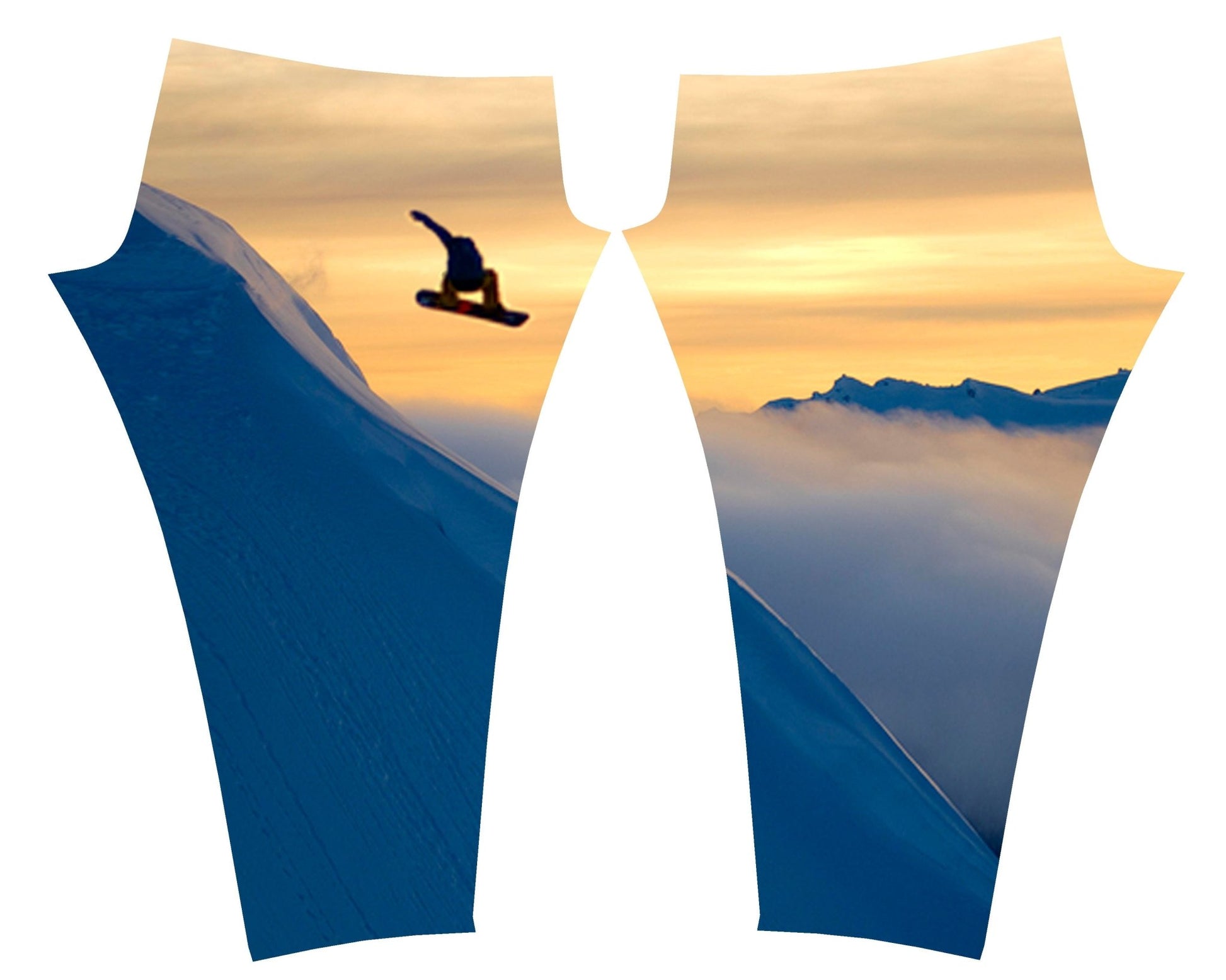 Cognito Brands Snowboarder1 Mountain Print Patterned All Sport Leggings - Angler's Pro Tackle & Outdoors