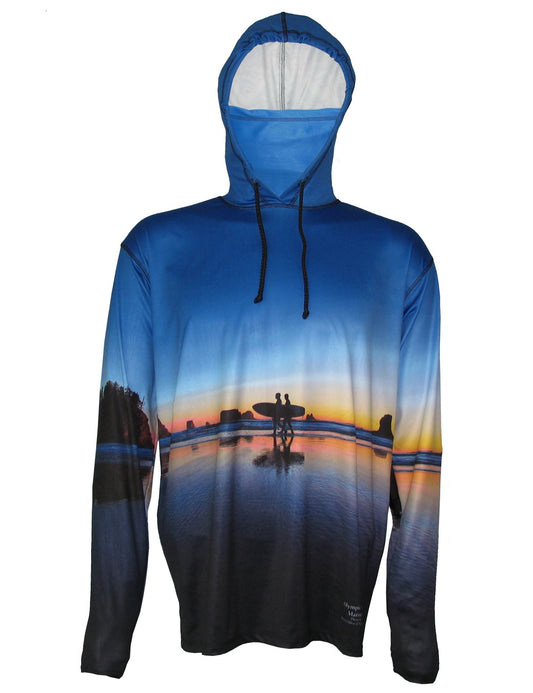 Cognito Brands Two Surfers Lightweight Ocean Graphic Hoodie - Angler's Pro Tackle & Outdoors