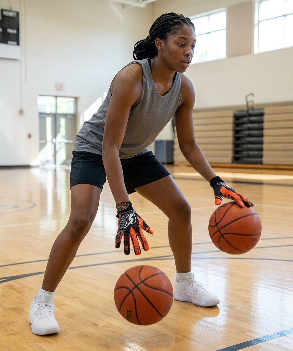 HoopsKing Hoop Handz Weighted Basketball Gloves | Heavy | Increase Hand Speed