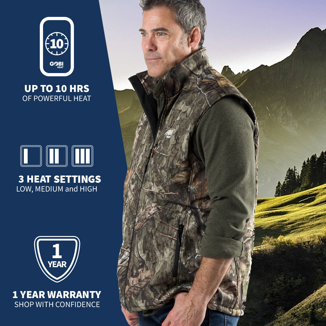 Gobi Heat Colorado Men’s Heated Hunting Vest - Camo