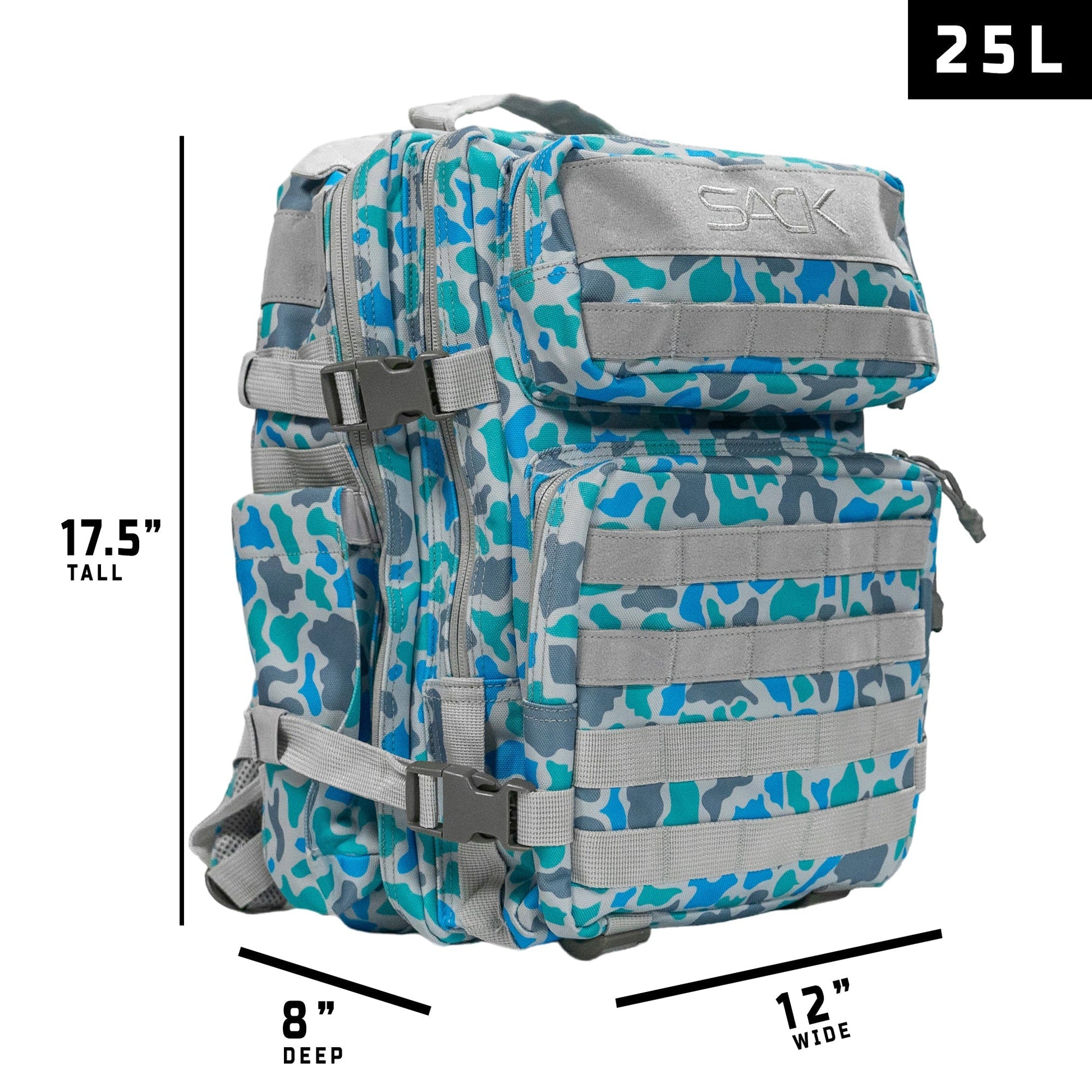Combat Iron Apparel 25L Sack™ Original All - Day Molle Backpack - Angler's Pro Tackle & Outdoors