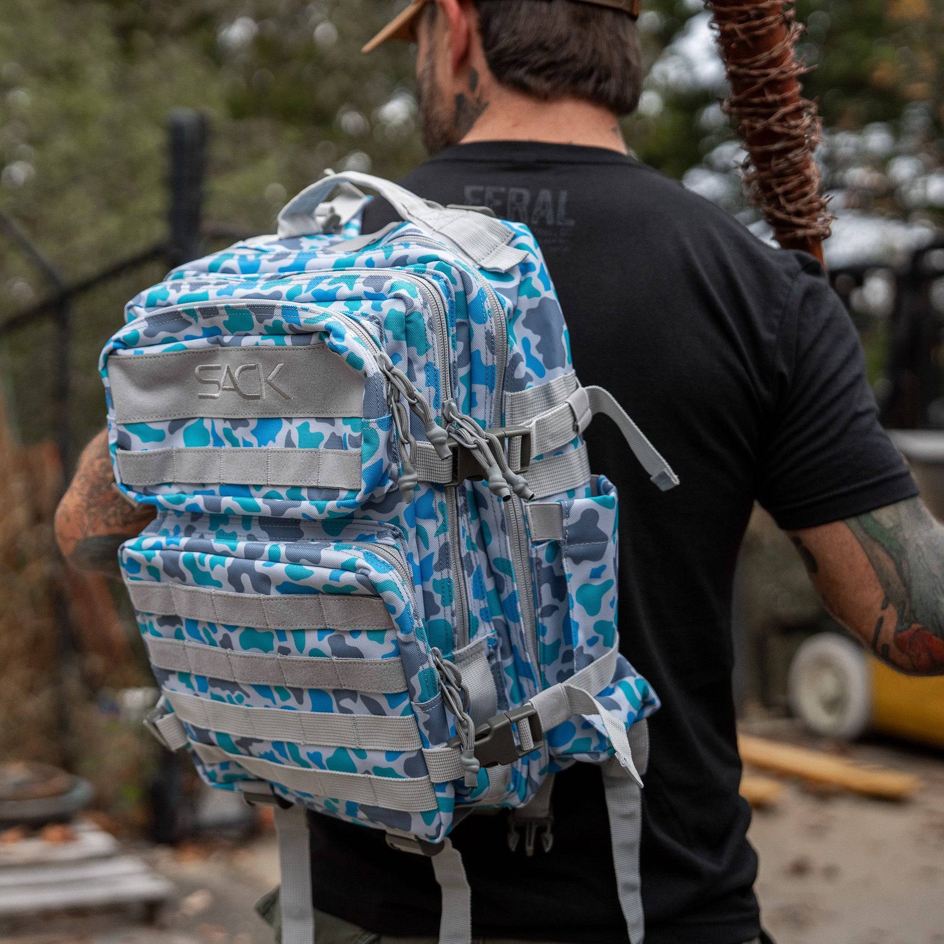 Combat Iron Apparel 25L Sack™ Original All - Day Molle Backpack - Angler's Pro Tackle & Outdoors