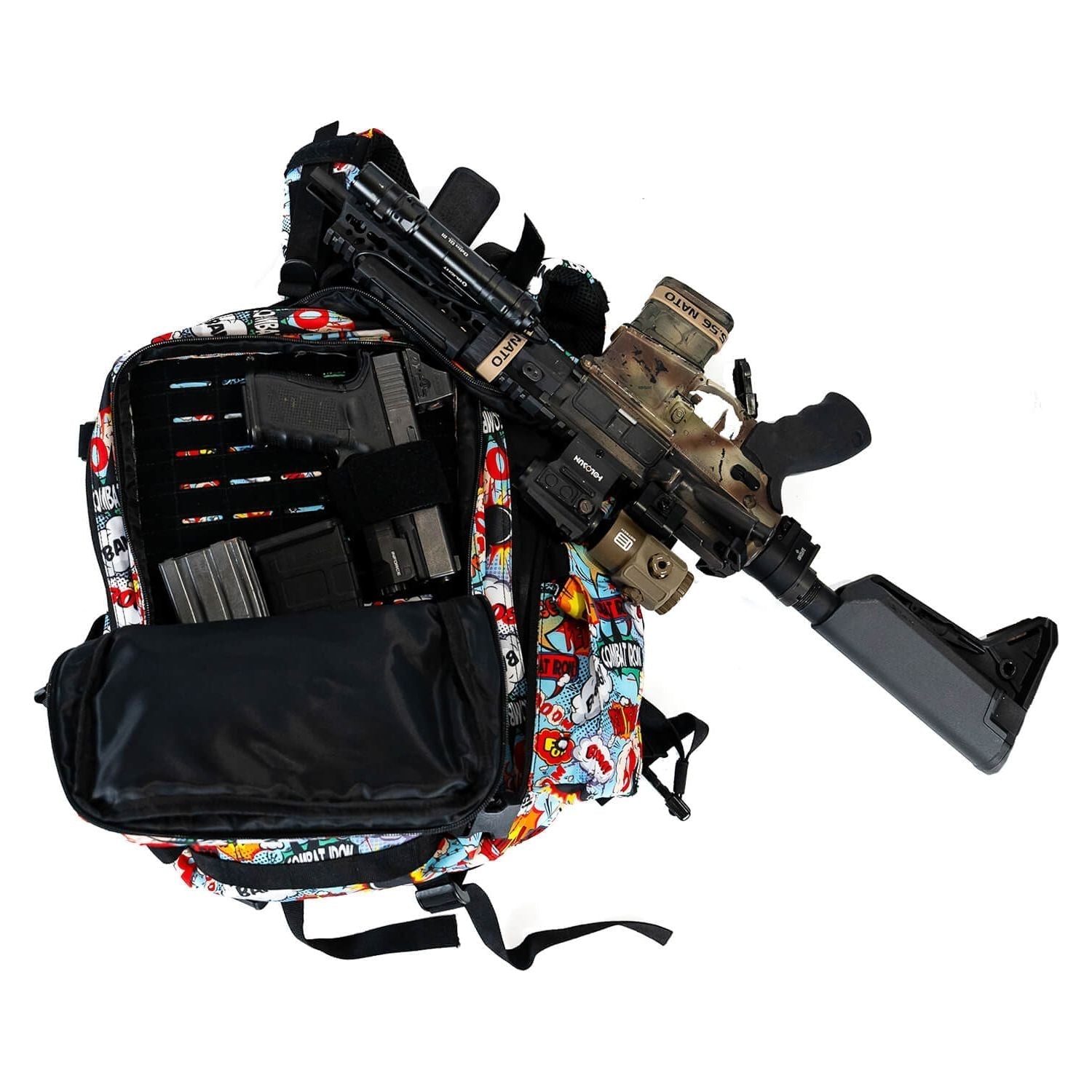 Combat Iron Apparel 25L Sack™ Original All - Day Molle Backpack - Angler's Pro Tackle & Outdoors