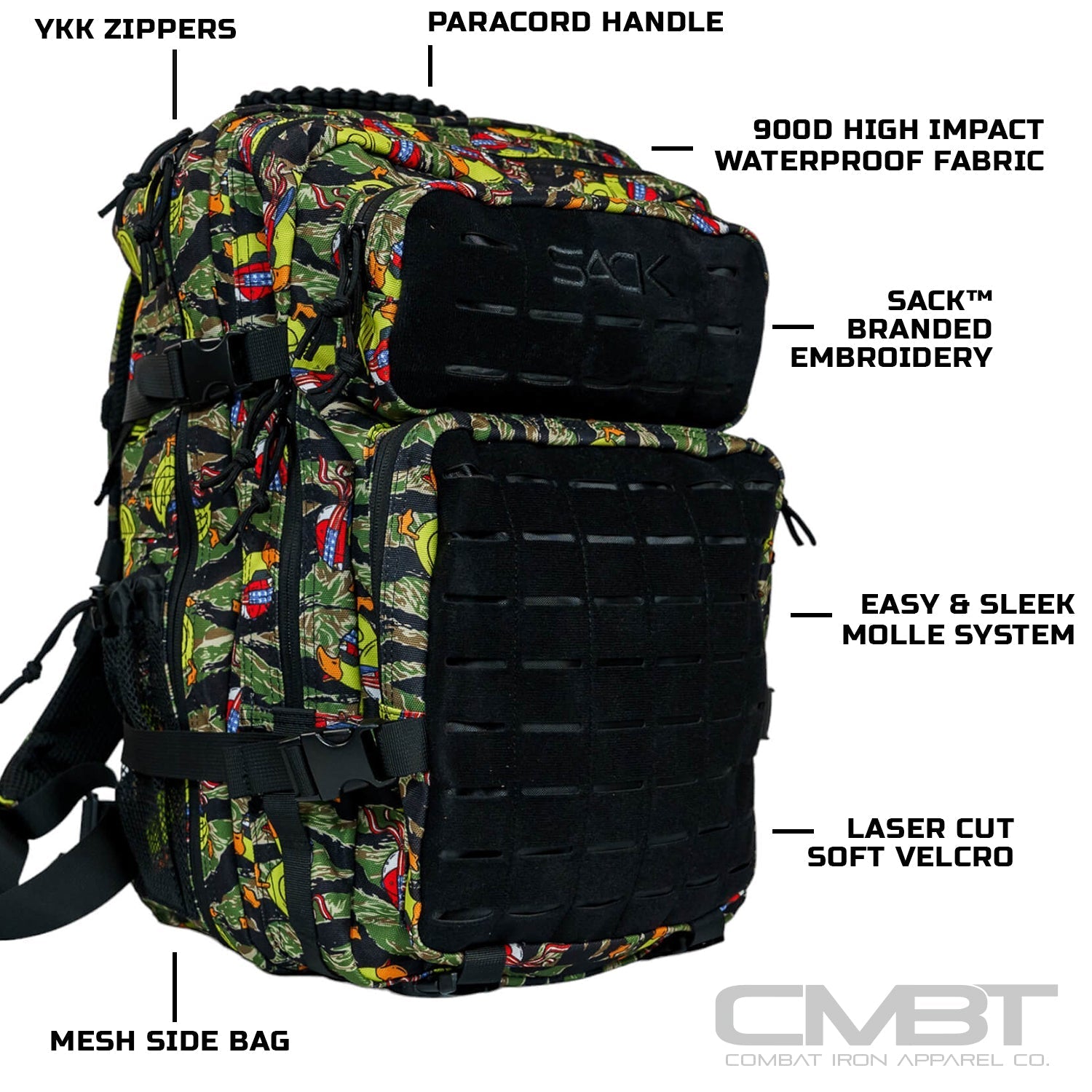 Combat Iron Apparel 35L Sack™ Backpack | Kalagush Edition - Angler's Pro Tackle & Outdoors