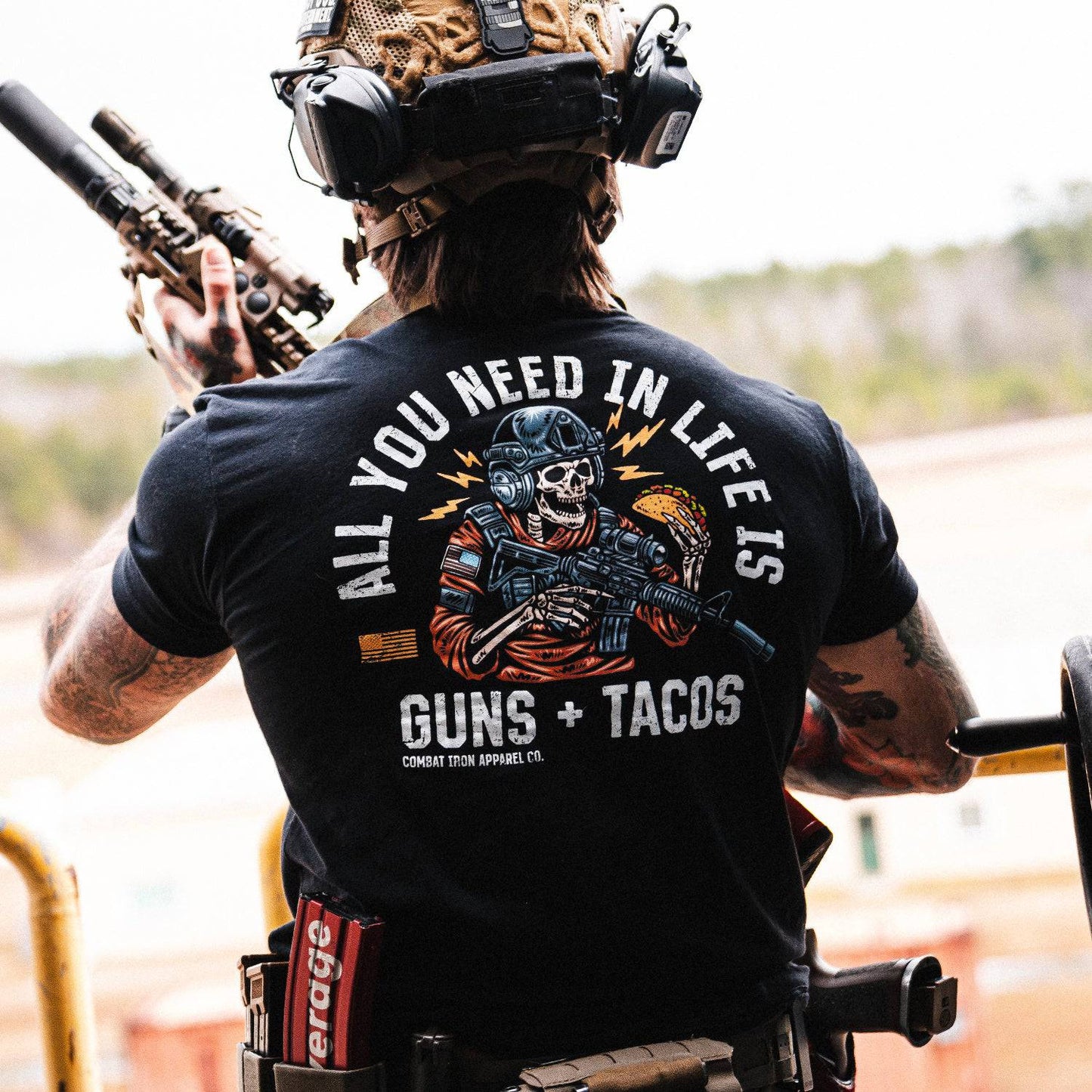Combat Iron Apparel All you need in life is Tacos Men's T-Shirt - Angler's Pro Tackle & Outdoors