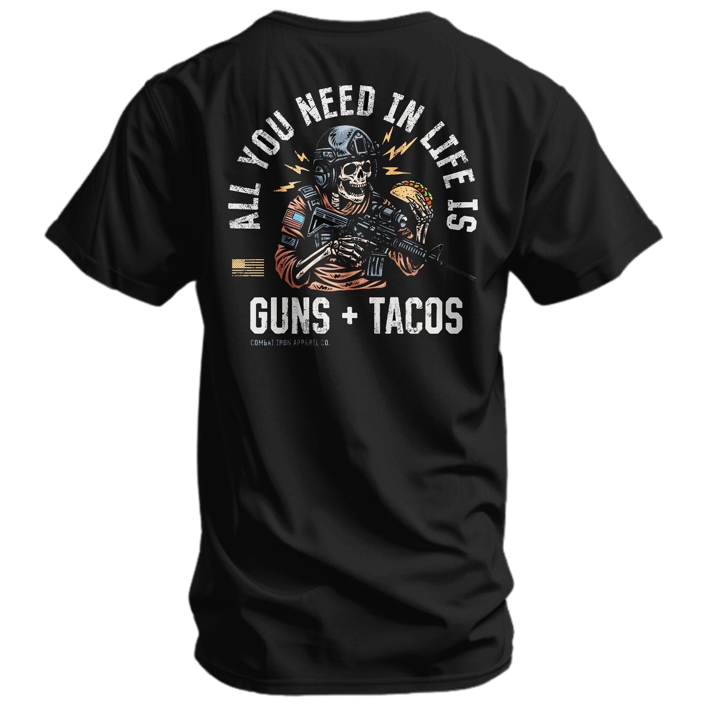 Combat Iron Apparel All you need in life is Tacos Men's T-Shirt - Angler's Pro Tackle & Outdoors