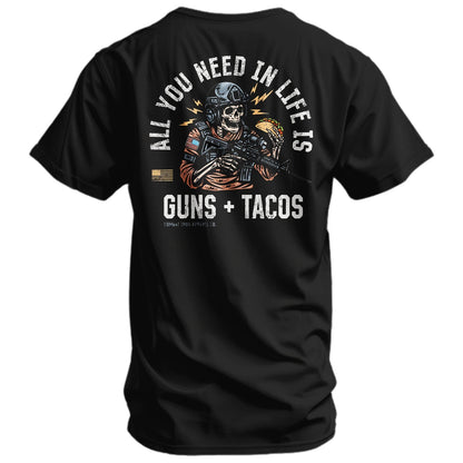 Combat Iron Apparel All you need in life is Tacos Men's T-Shirt - Angler's Pro Tackle & Outdoors