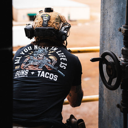 Combat Iron Apparel All you need in life is Tacos Men's T-Shirt - Angler's Pro Tackle & Outdoors