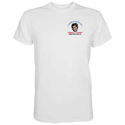 Combat Iron Apparel America Run's On Donald J. Trump Men's T-Shirt - Angler's Pro Tackle & Outdoors