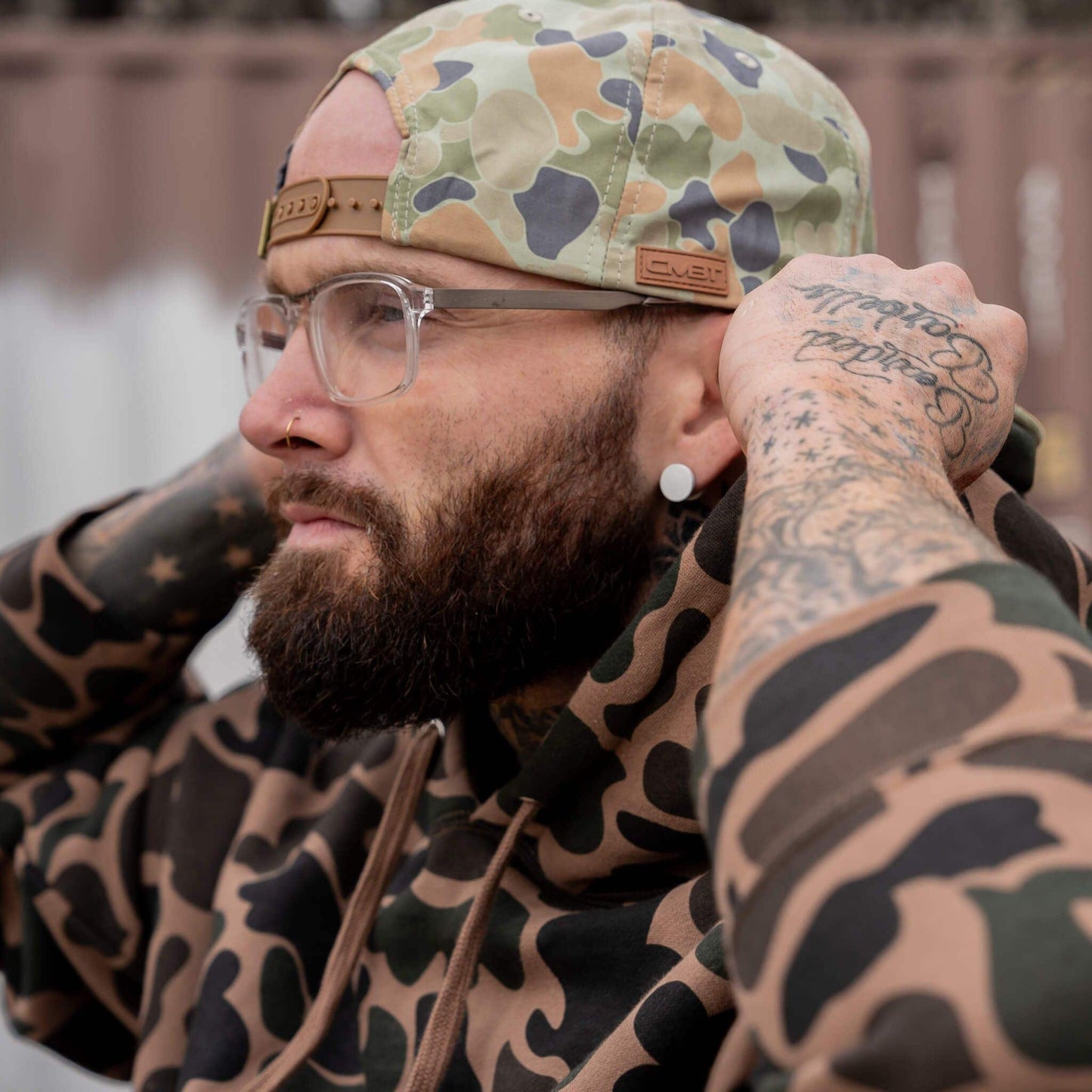 Combat Iron Apparel American Flag Leather Patch Crushable Rope Snapback Hat - Angler's Pro Tackle & Outdoors