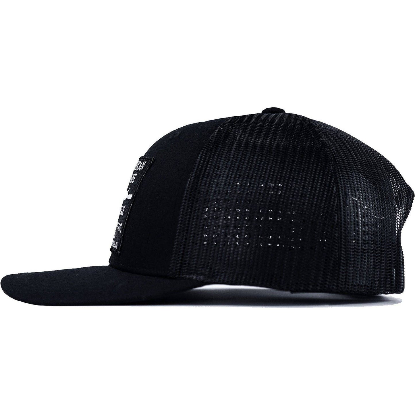 Combat Iron Apparel American Way Of Life 5.56 Black Patch Edition Mid - Profile Mesh Snapback - Angler's Pro Tackle & Outdoors