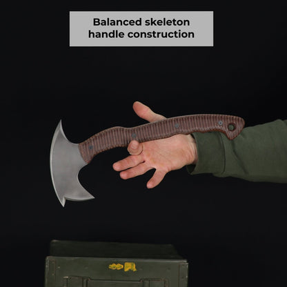 AncientSmithy Combat tomahawk "Barong" with polymer composite handle