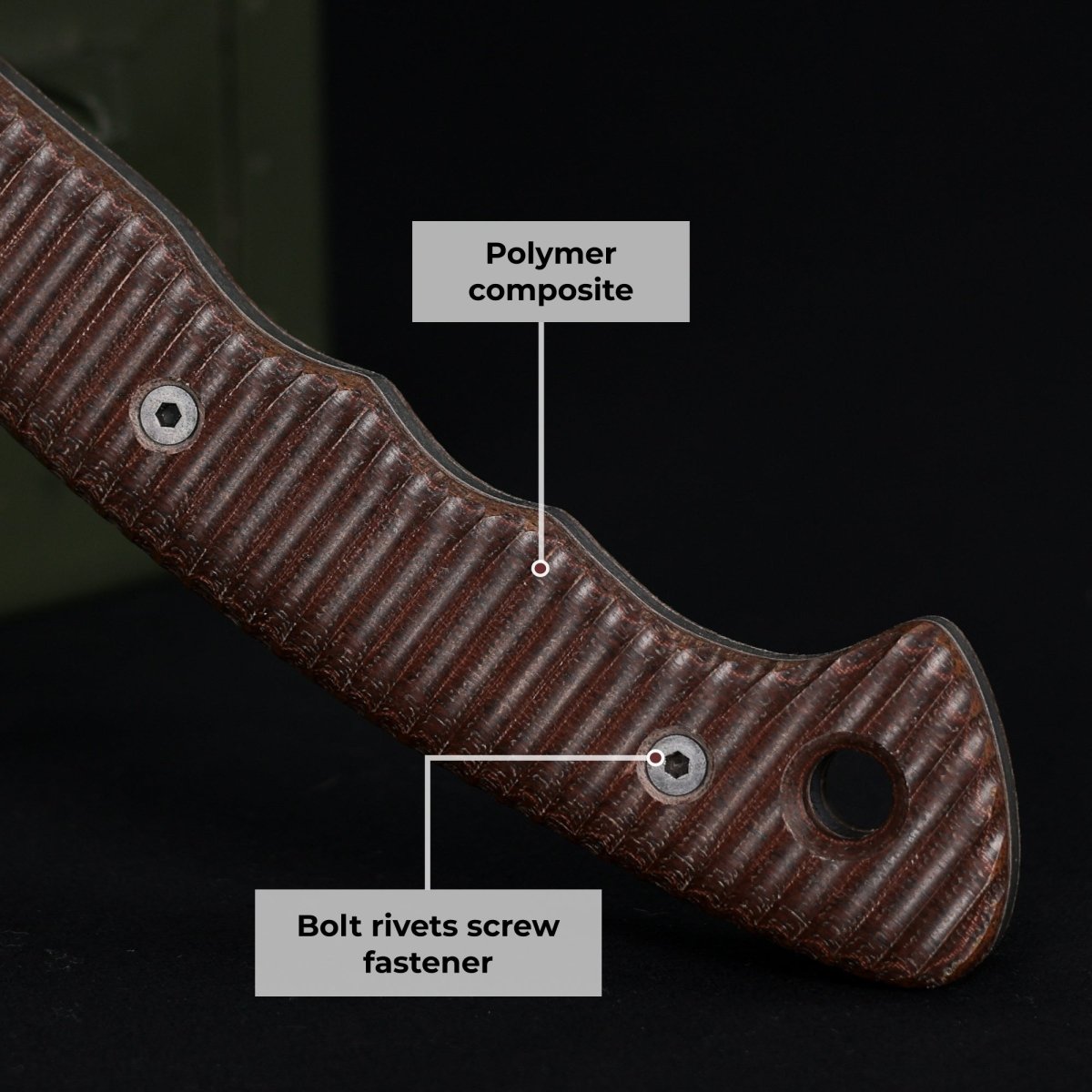 AncientSmithy Combat tomahawk "Barong" with polymer composite handle