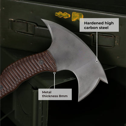 AncientSmithy Combat tomahawk "Barong" with polymer composite handle