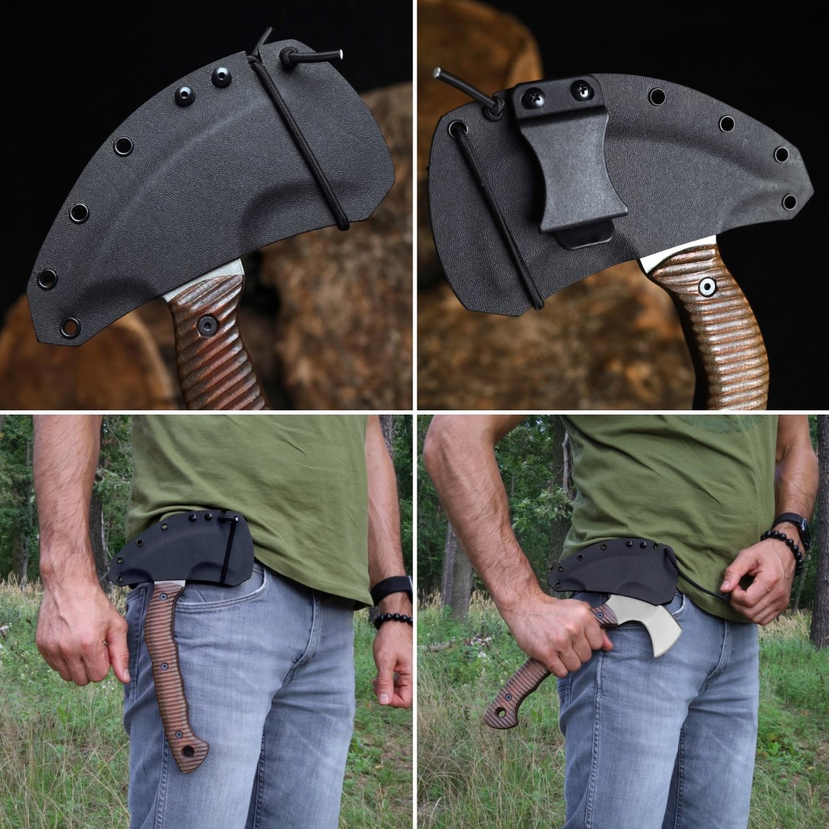 AncientSmithy Compact tomahawk "Balor" with polymer composite handle