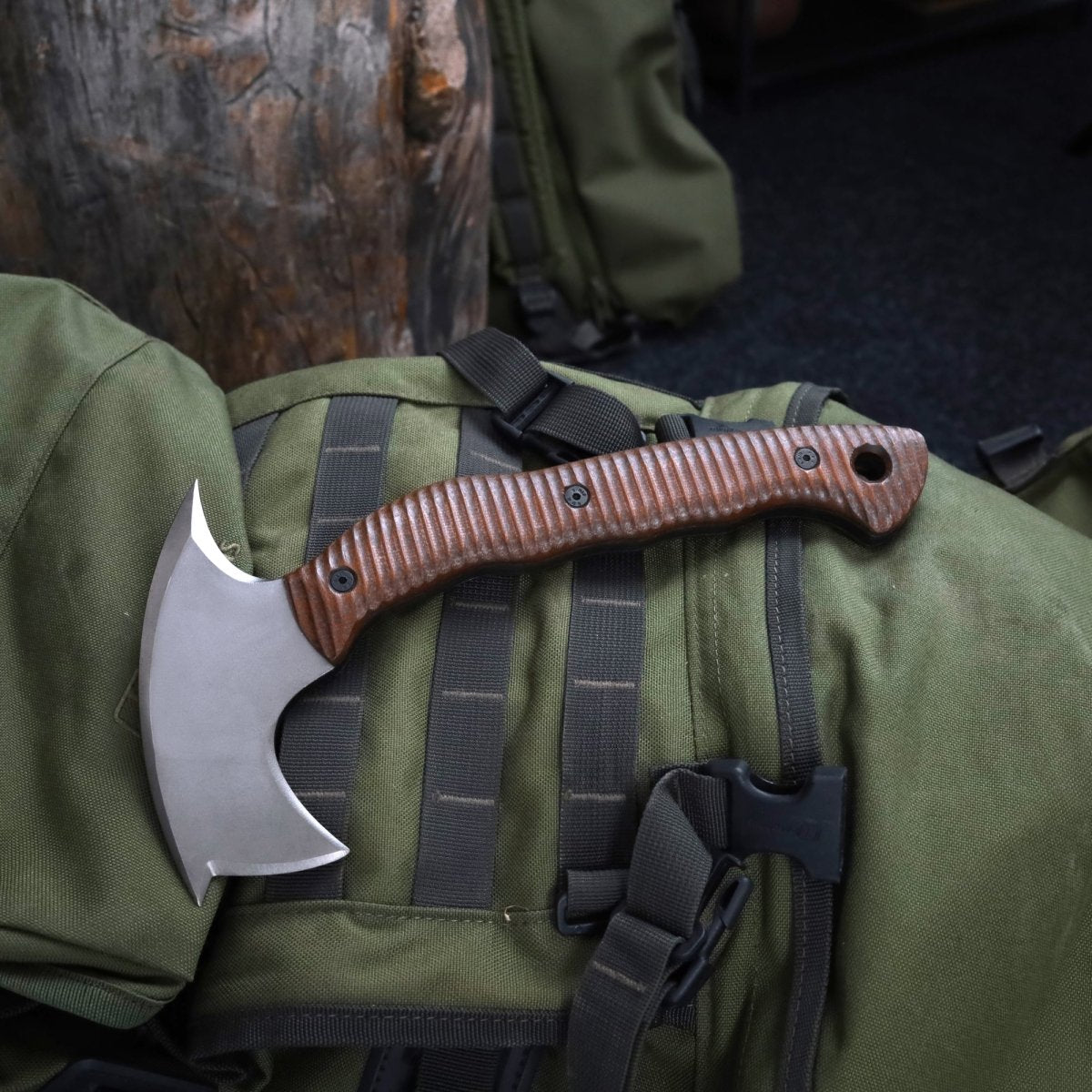 AncientSmithy Compact tomahawk "Mingan" with polymer composite handle