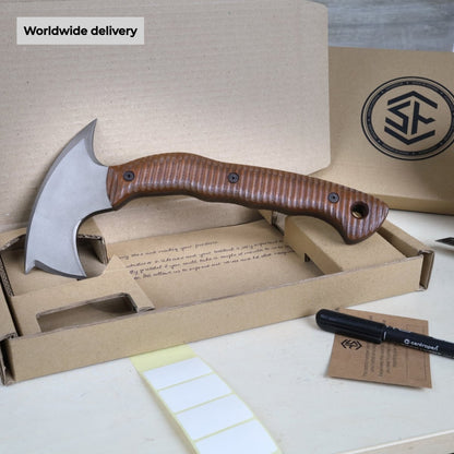 AncientSmithy Compact tomahawk "Mingan" with polymer composite handle
