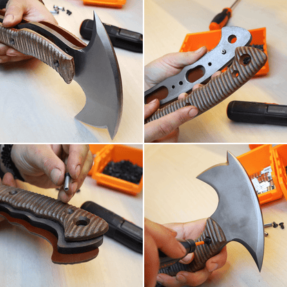 AncientSmithy Compact tomahawk "Mingan" with polymer composite handle