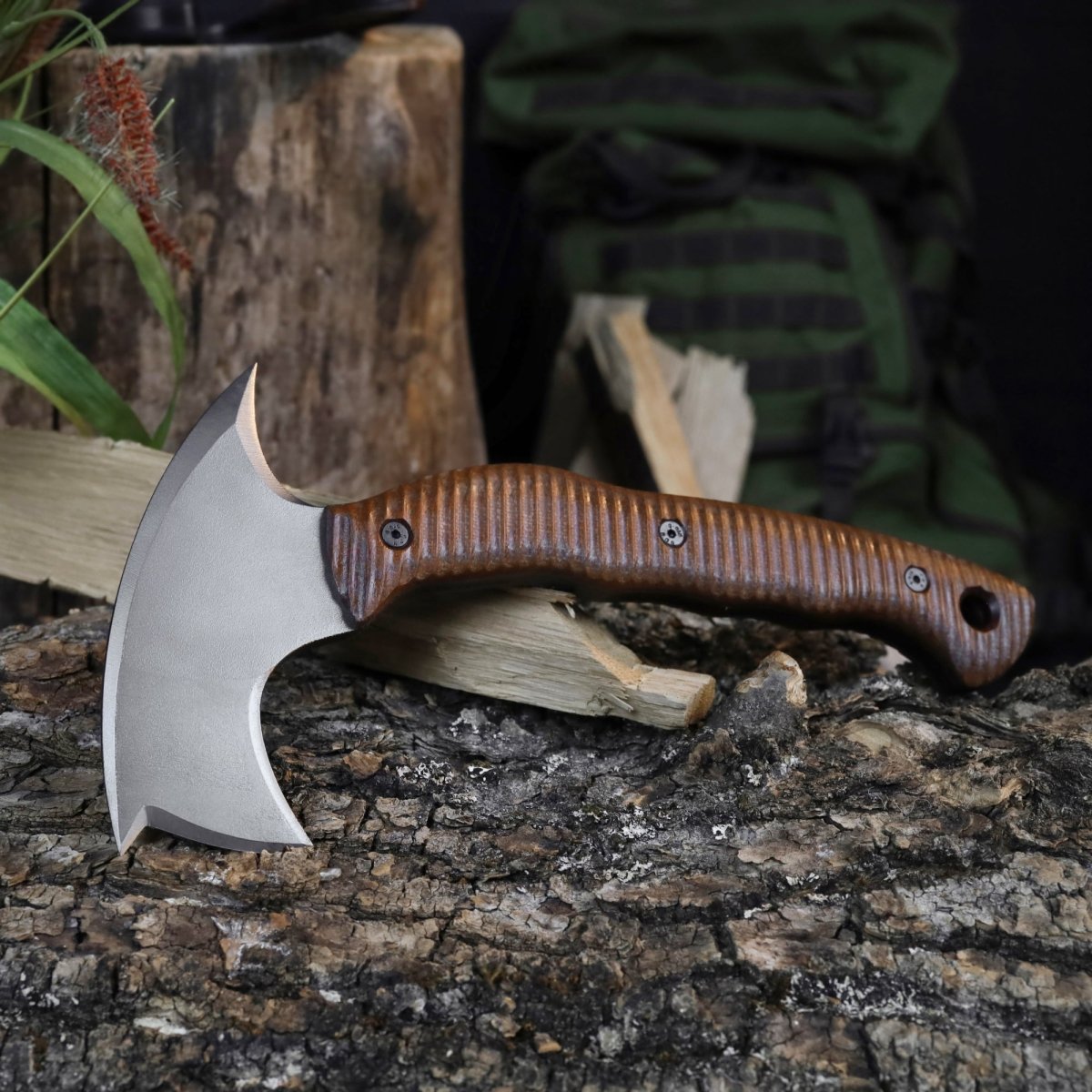 AncientSmithy Compact tomahawk "Mingan" with polymer composite handle