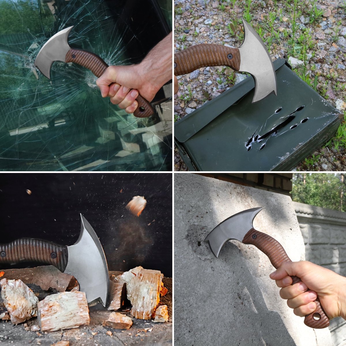 AncientSmithy Compact tomahawk "Mingan" with polymer composite handle