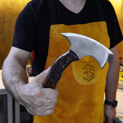 AncientSmithy Compact tomahawk "Tahu" with wooden handle