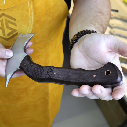 AncientSmithy Compact tomahawk "Tahu" with wooden handle