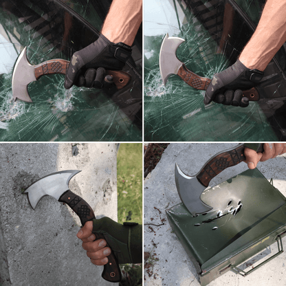 AncientSmithy Compact tomahawk "Tahu" with wooden handle