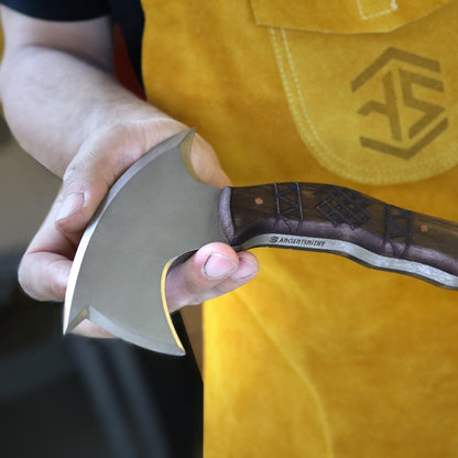 AncientSmithy Compact tomahawk "Tahu" with wooden handle