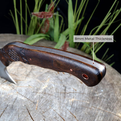 AncientSmithy Compact tomahawk "Tahu" with wooden handle