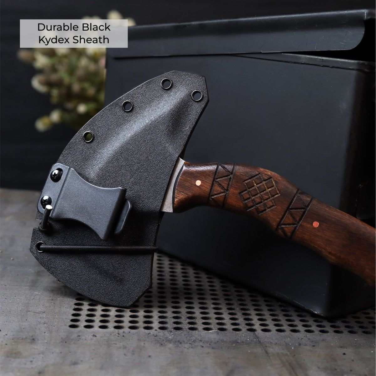 AncientSmithy Compact tomahawk "Tahu" with wooden handle