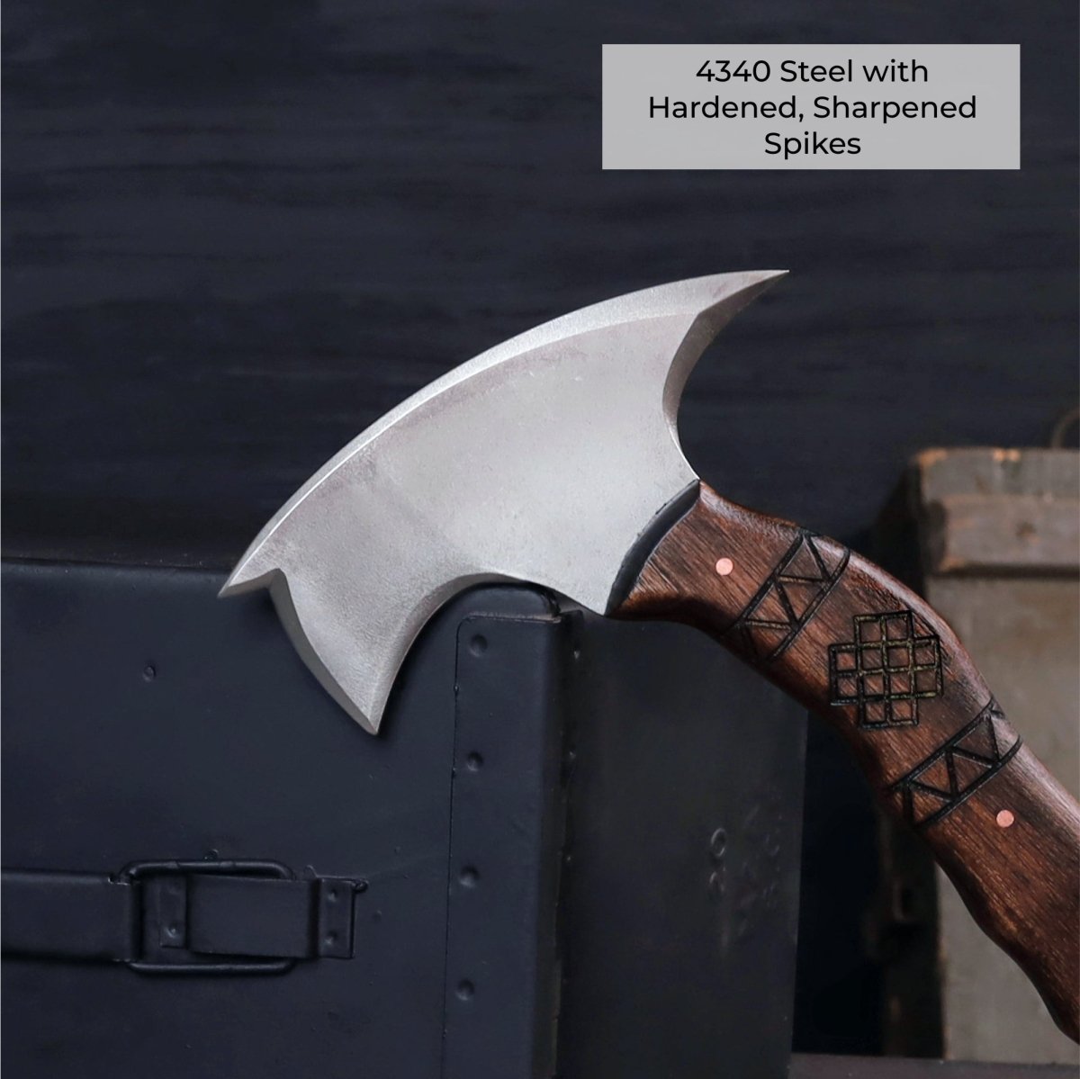 AncientSmithy Compact tomahawk "Tahu" with wooden handle