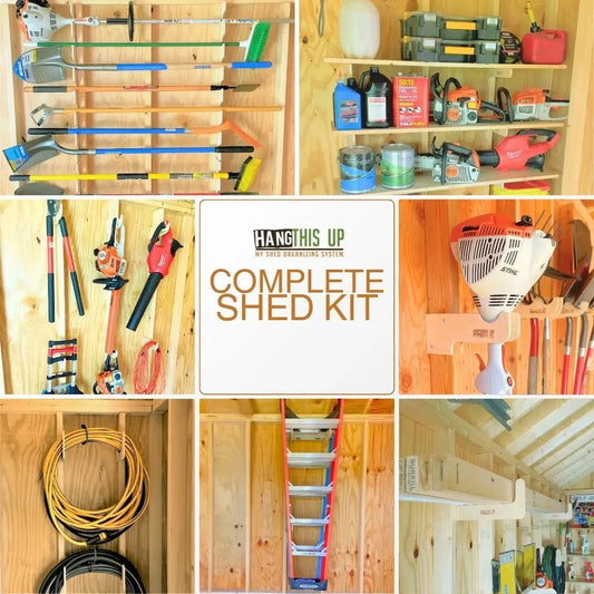 HangThis Up Complete Stud Mounted Shed Organization Kit