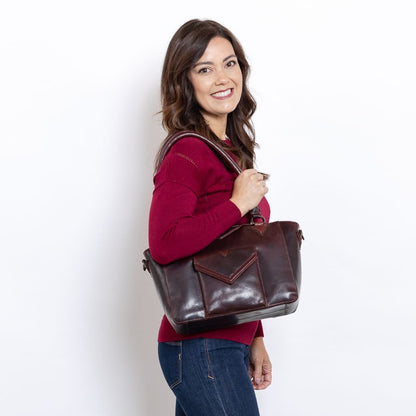 Concealed Carry Aubrey Leather Satchel by Lady Conceal - Angler's Pro Tackle & Outdoors