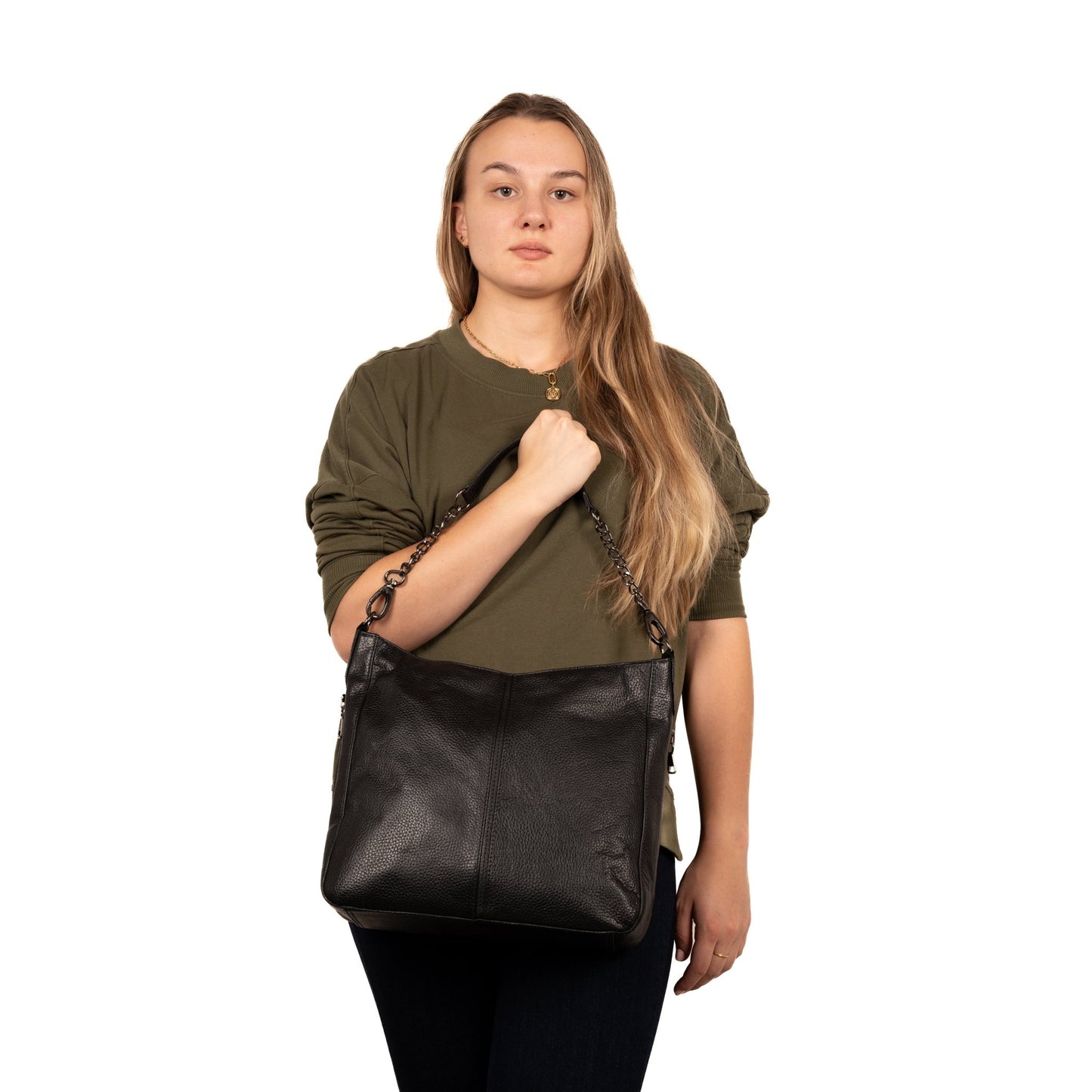 Concealed Carry Ava Leather Hobo by Lady Conceal - Angler's Pro Tackle & Outdoors