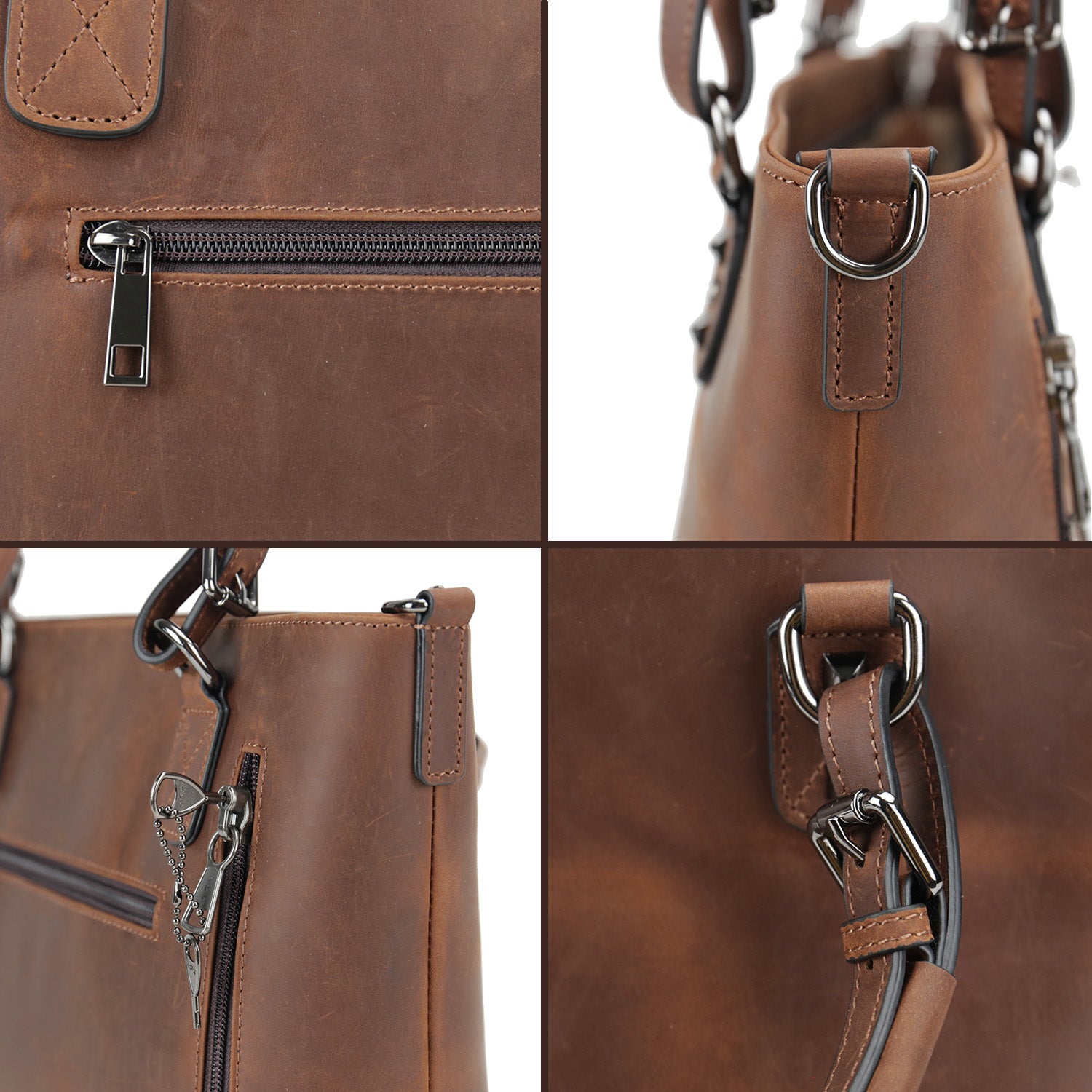 Concealed Carry Bailey Leather Satchel by Lady Conceal - Angler's Pro Tackle & Outdoors