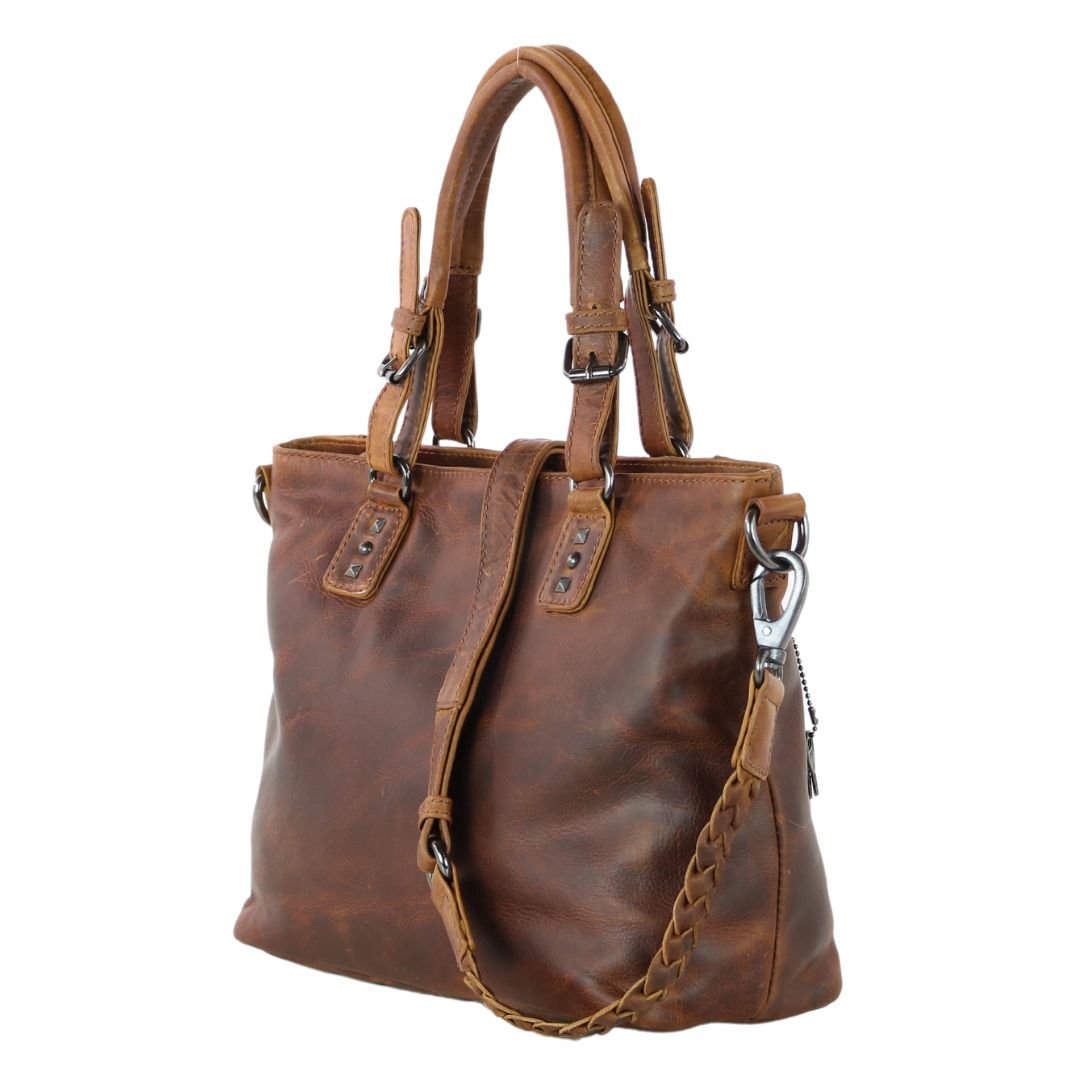 Concealed Carry Bailey Leather Satchel by Lady Conceal - Angler's Pro Tackle & Outdoors