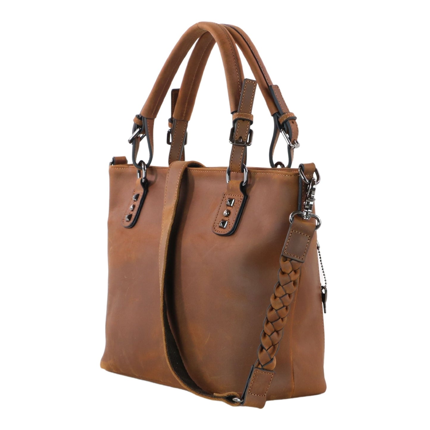 Concealed Carry Bailey Leather Satchel by Lady Conceal - Angler's Pro Tackle & Outdoors