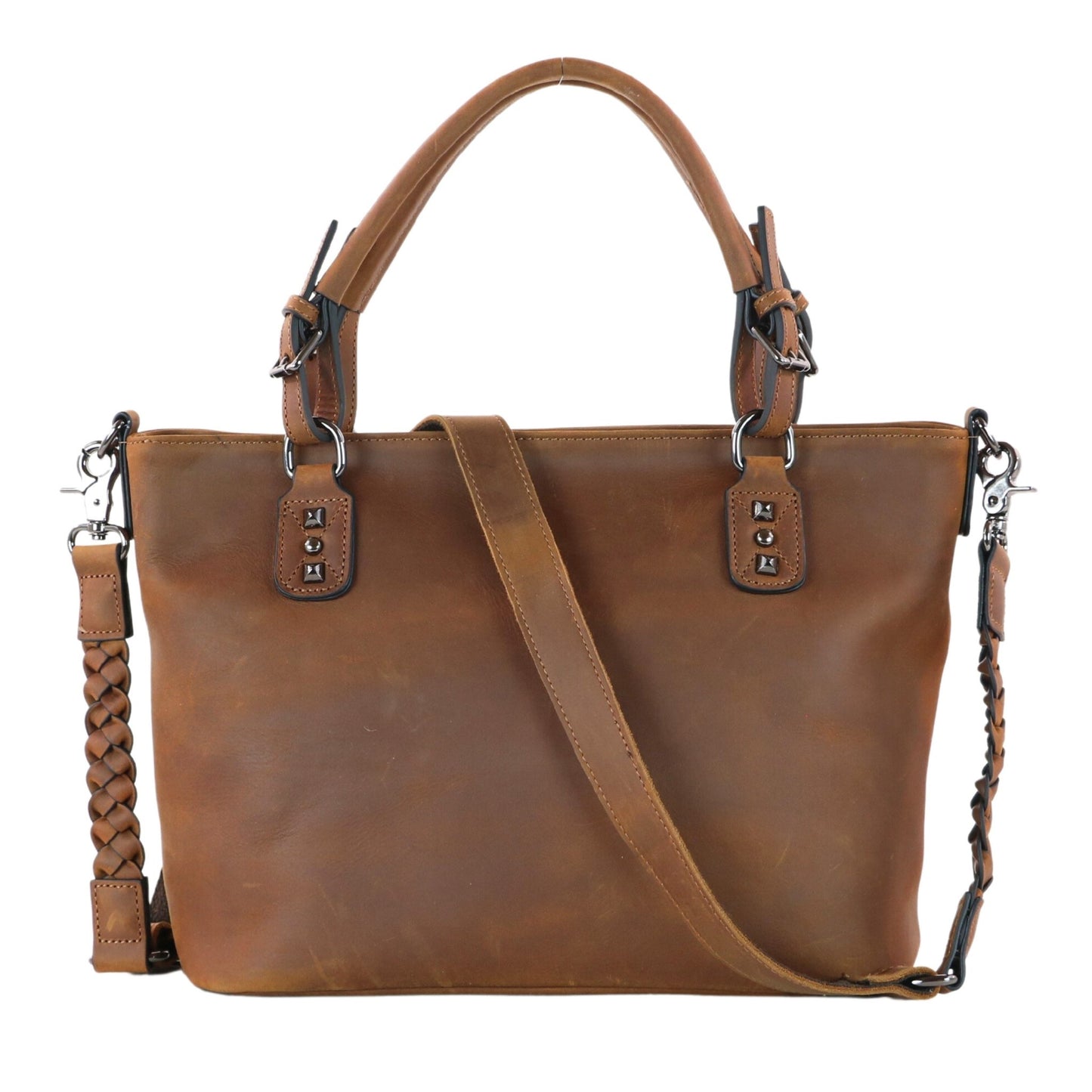 Concealed Carry Bailey Leather Satchel by Lady Conceal - Angler's Pro Tackle & Outdoors