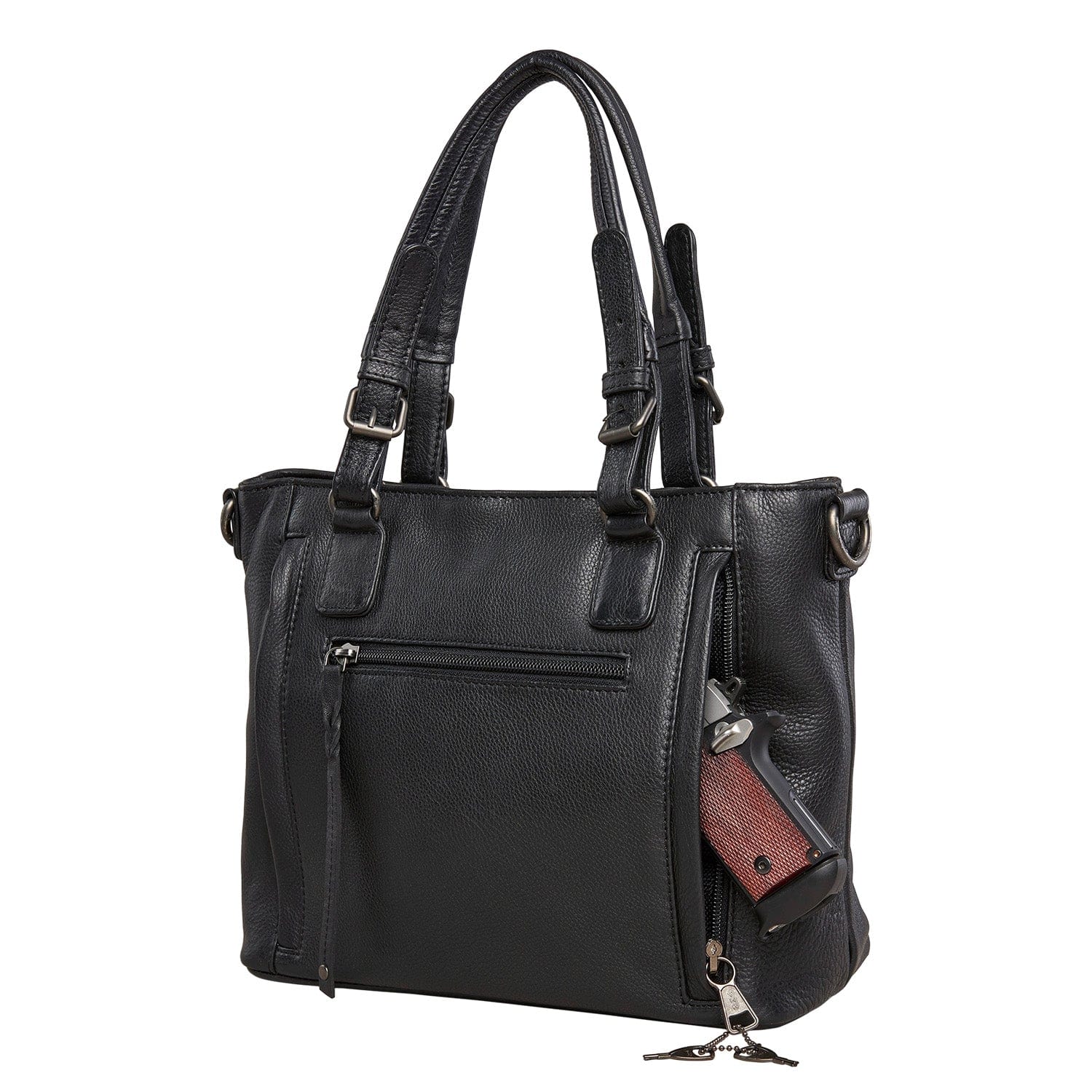 Concealed Carry Bailey Leather Satchel by Lady Conceal - Angler's Pro Tackle & Outdoors