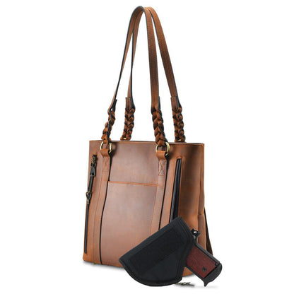 Concealed Carry Bella Leather Tote by Lady Conceal - Angler's Pro Tackle & Outdoors